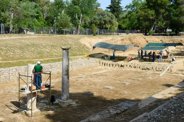 Ancient Olympia Greece May 2022 View Archeological Site Ancient Olympia — 图库照片