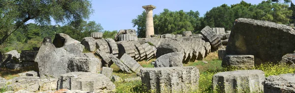 View Archeological Site Ancient Olympia Greece —  Fotos de Stock