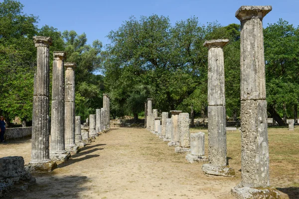 View Archeological Site Ancient Olympia Greece — Foto Stock