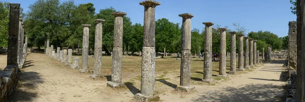 View Archeological Site Ancient Olympia Greece — Stok fotoğraf