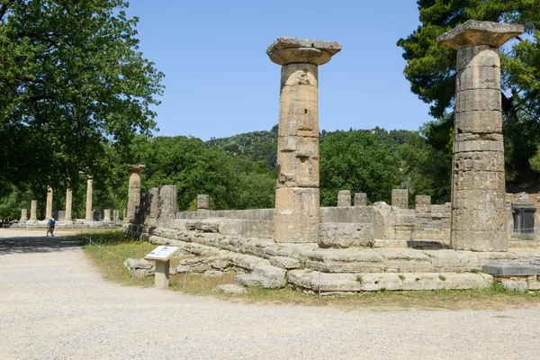 View Archeological Site Ancient Olympia Greece — 스톡 사진