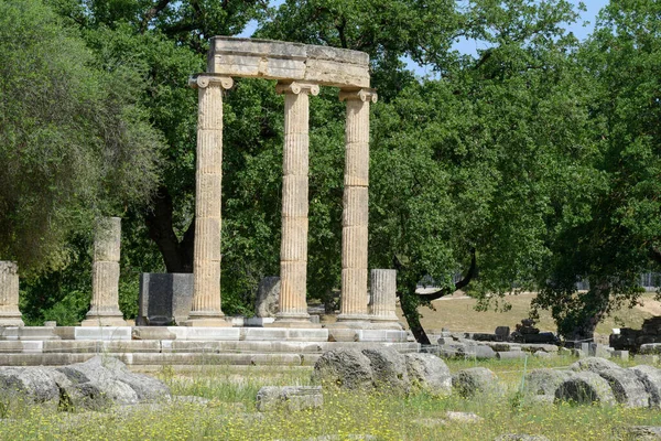 View Archeological Site Ancient Olympia Greece — стоковое фото