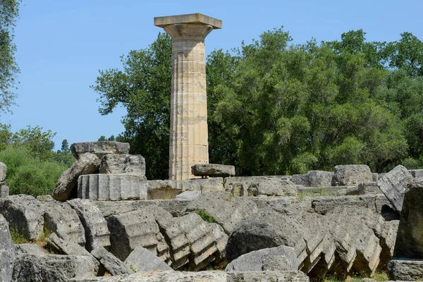 View Archeological Site Ancient Olympia Greece — Φωτογραφία Αρχείου
