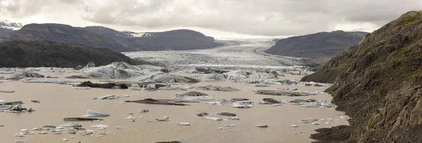 View Hoffellsjkull Glacier Lagoon Iceland — Stockfoto