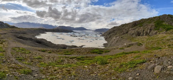 View Hoffellsjkull Glacier Lagoon Iceland — Foto de Stock