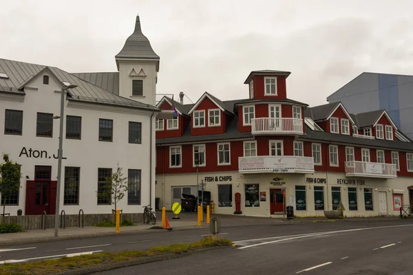 Reykjavik Ισλανδία Ιουλίου 2022 Παραδοσιακό Σπίτι Στο Ρέικιαβικ Της Ισλανδίας — Φωτογραφία Αρχείου