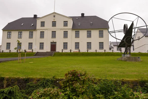 Reykjavik Ισλανδία Ιουλίου 2022 Παραδοσιακό Σπίτι Στο Ρέικιαβικ Της Ισλανδίας — Φωτογραφία Αρχείου