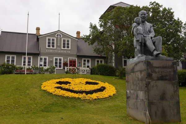 Reykjavik Iceland July 2022 Traditional House Garden Reykjavik Iceland — Fotografia de Stock