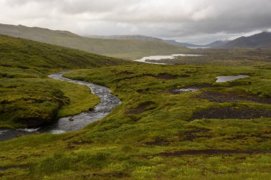 View at a river on Snaefellsnes penisola in Iceland