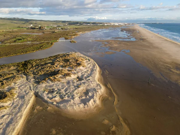 Drone View Beach Tarifa Andalucia Spain — Stock Photo, Image