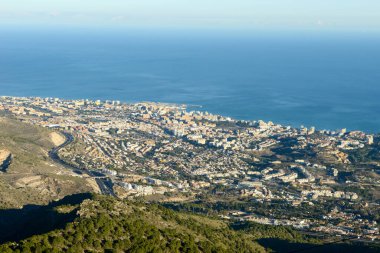 Landscape of the coast of Andalucia in Spain