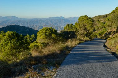 Landscape of the mountains on Andalucia in Spain
