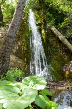 Beautiful waterfall near Loutra Ipatis on Greece