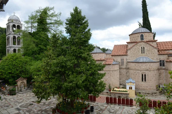 View Monastery Agathon Greece — ストック写真