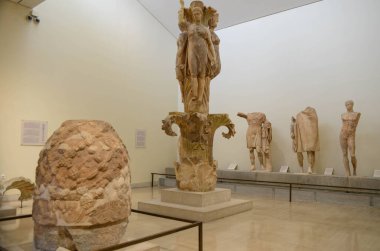 Delphi, Greece - 21 May 2022: the archaeological museum of Delphi on Greece