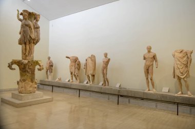 Delphi, Greece - 21 May 2022: the archaeological museum of Delphi on Greece