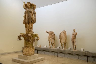 Delphi, Greece - 21 May 2022: the archaeological museum of Delphi on Greece