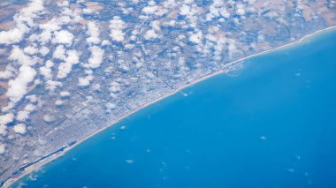 İngiltere 'deki Brighton sahilinin havadan görüntüsü