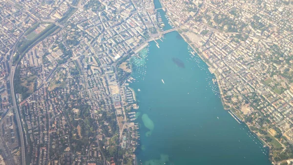 Luftaufnahme Der Stadt Zürich Der Schweiz — Stockfoto