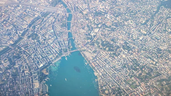 Aerial View City Zurich Switzerland — Stock Photo, Image