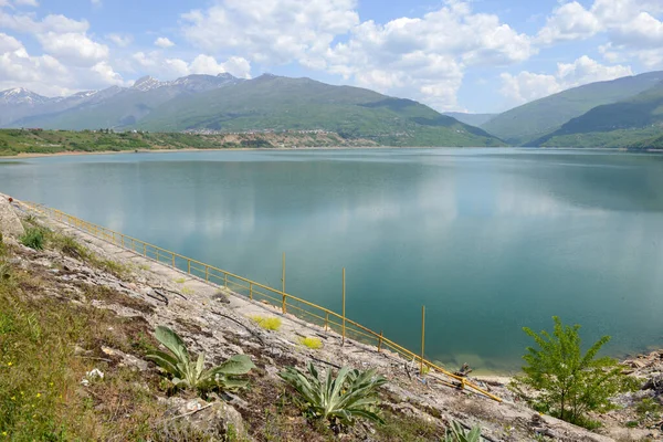 Uitzicht Het Debarmeer Noord Macedonië — Stockfoto
