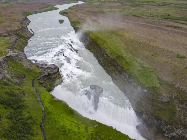 Водоспад Гюльфосс Ісландію — стокове фото