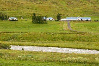 İzlanda 'da kırsal bir manzara