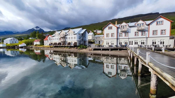 Faskrudsfjord Islandia Julio 2022 Edificio Tradicional Faskrudsfjord Islandia — Foto de Stock