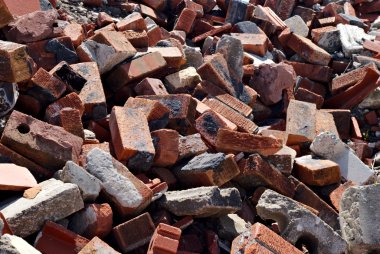 tuğla arka plan karmakarışık yığını