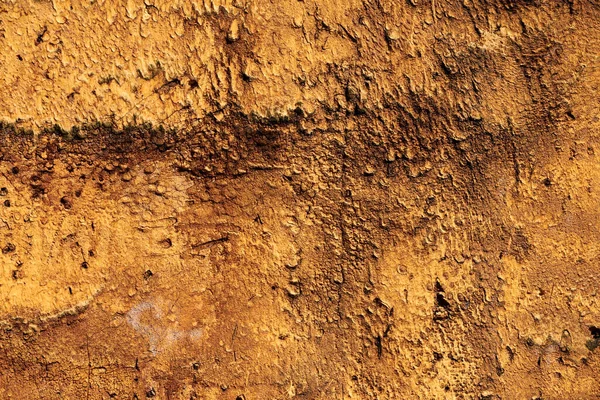 Abstracte Achtergrond Van Ruwe Gele Muur Textuur Kopieer Ruimte Vintage — Stockfoto