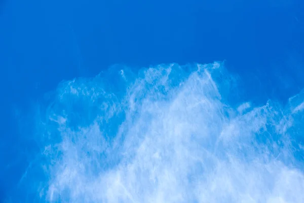 Nuvens Cirros Céu Azul Espaço Cópia Bela Paisagem Nublada Lindas — Fotografia de Stock