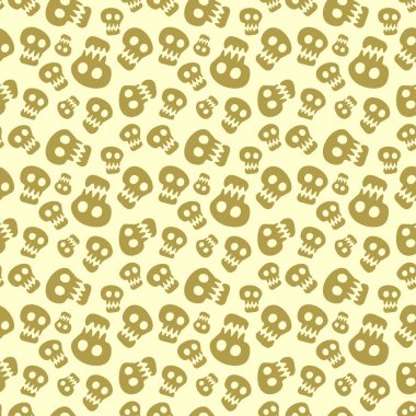 kafatasları ile Seamless halloween modeli