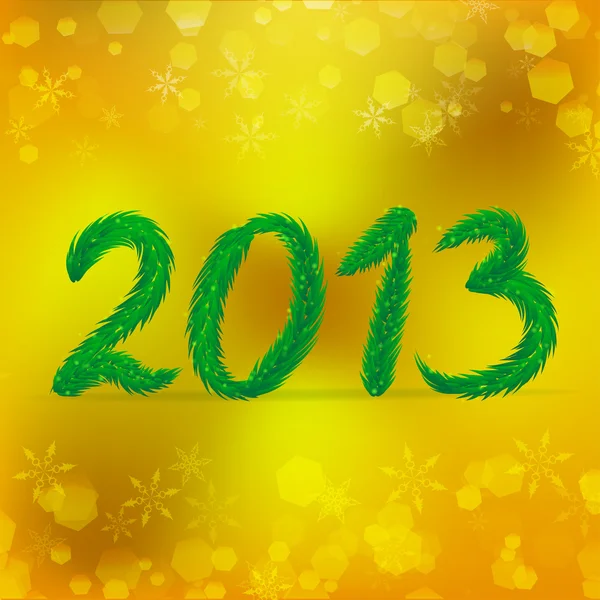 Creativo feliz año nuevo 2013 diseño — Vector de stock