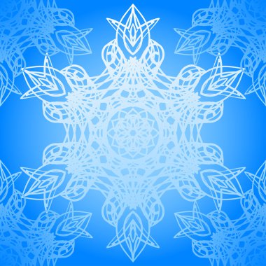 kesintisiz mavi model elegance kar taneleri ile