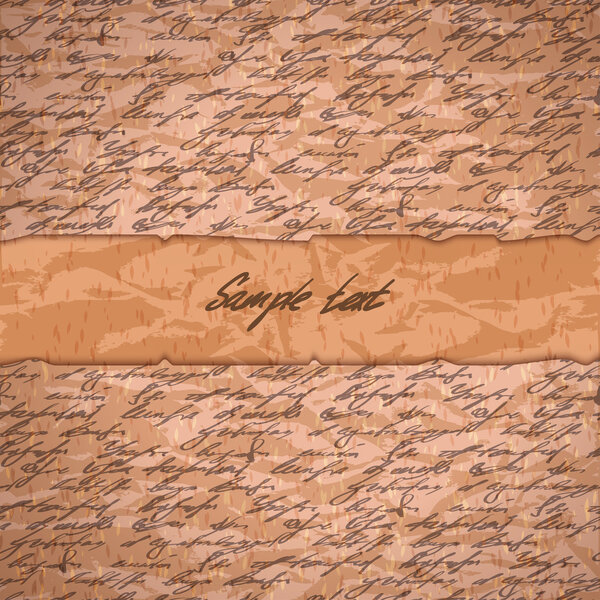 Абстрактное написание текста от руки
