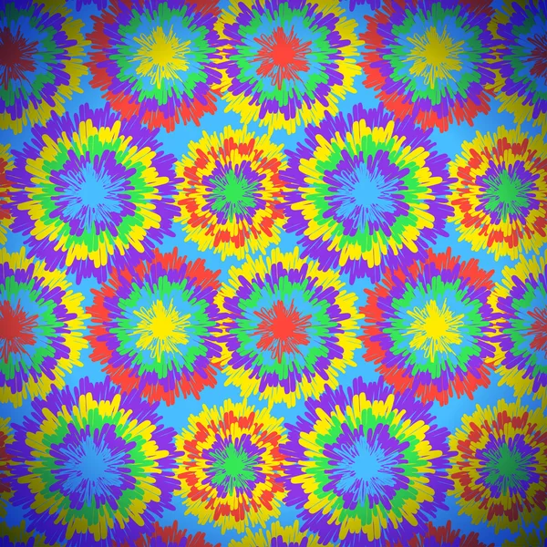 Hippie vzorek světlé kapkami — Stockový vektor