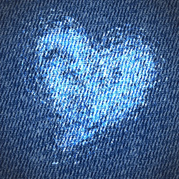 San Valentín jeans corazón fondo — Archivo Imágenes Vectoriales