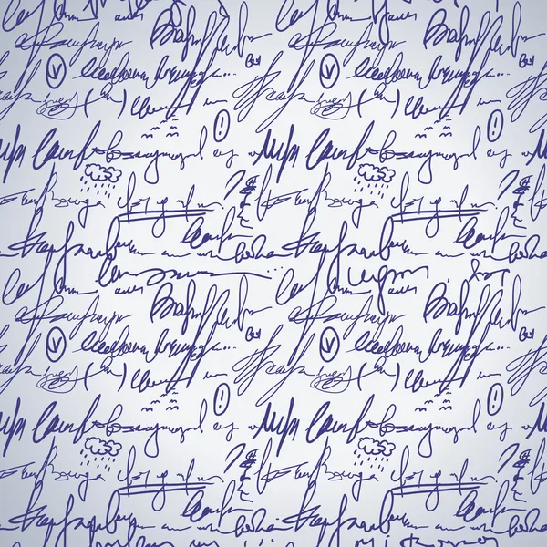 Αφηρημένη άνευ ραφής χέρι γράψει μοτίβο — Διανυσματικό Αρχείο