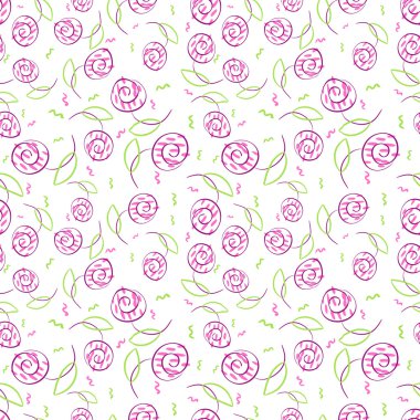 seamless modeli şıklığı ile stilize güller