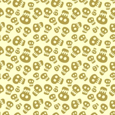 kafatasları ile Seamless halloween modeli