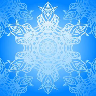 kesintisiz mavi model elegance kar taneleri ile