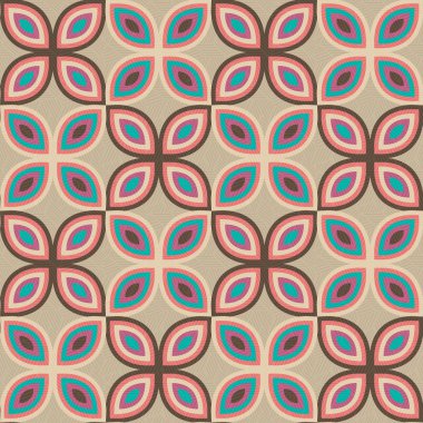 Pop art pattern, abstract seamless texture kaleidoscope vector pattern clipart