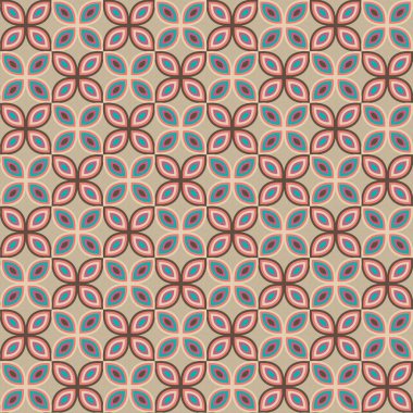 Pop art pattern, abstract seamless texture kaleidoscope vector pattern