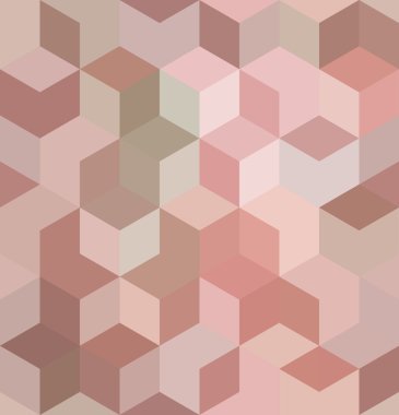 soyut geometrik küp model