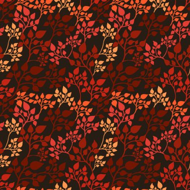 yaprakları ile rahat Dikişsiz desen