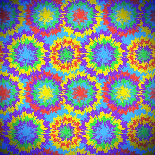 Hippie vzorek světlé kapkami — Stockový vektor
