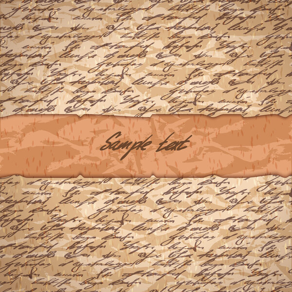 Абстрактное написание текста от руки
