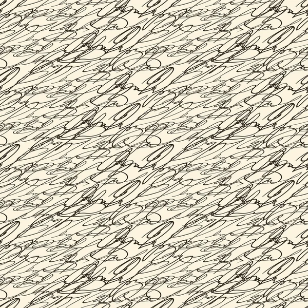 Abstrakta sömlösa vintage hand skriva mönster — Stock vektor