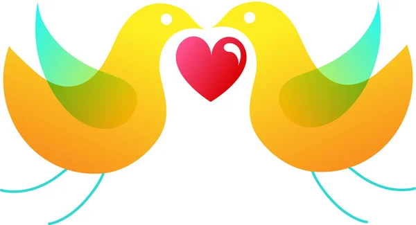 Love bird bird — Stockvector