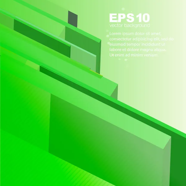Techno green abstrak background - ilustrasi vektor - Stok Vektor